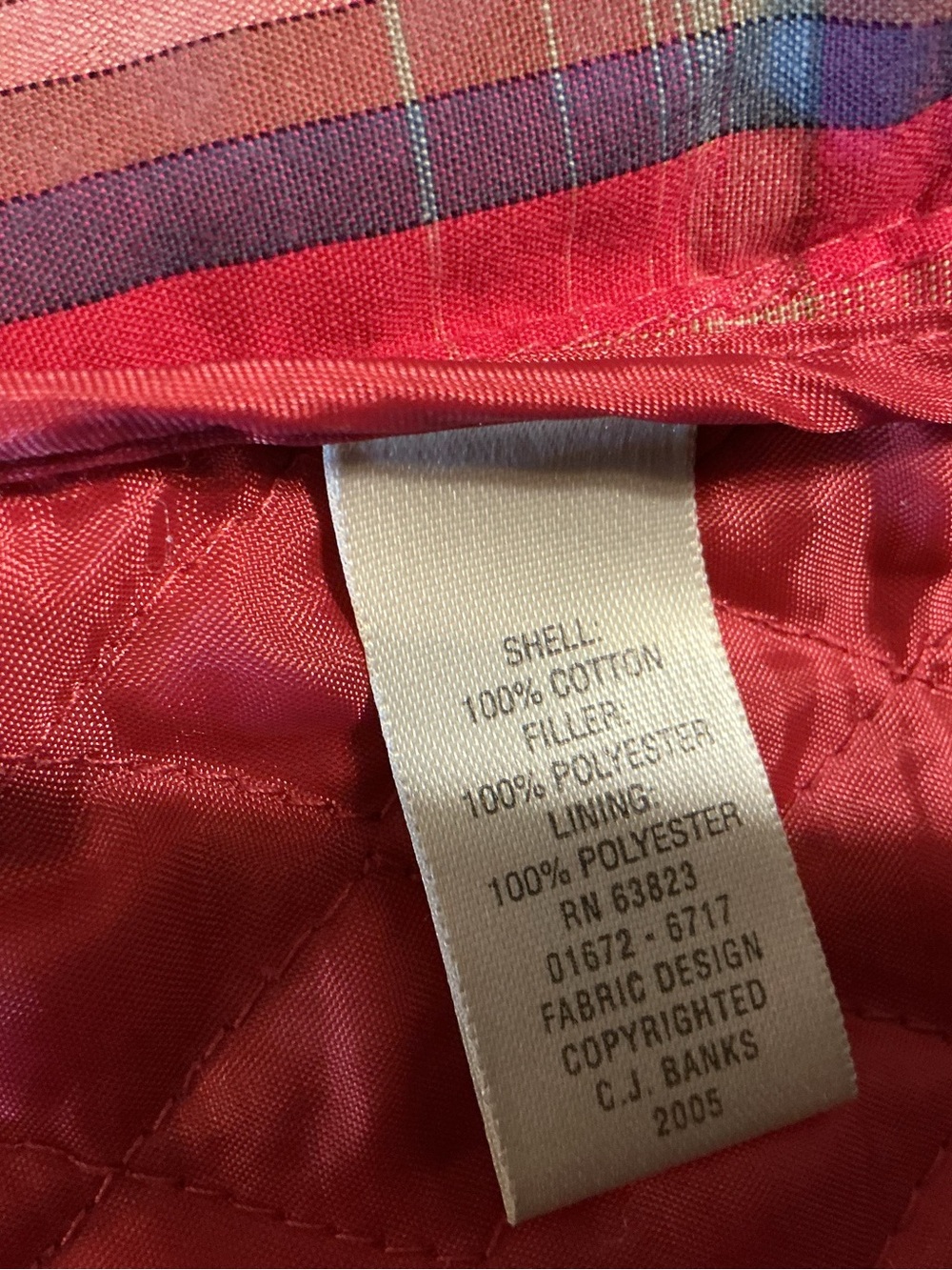 C.J. Banks Women’s 2X Quilted Plaid Vest Pink Beige Snap Front + L.L. Bean Top - Picture 5 of 8